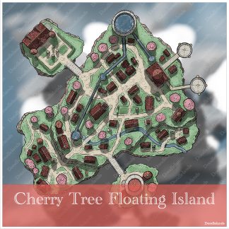 Cherry Tree Floating Island - DnD Town Map