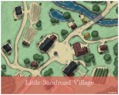 Sandroad Village - DnD Town Map