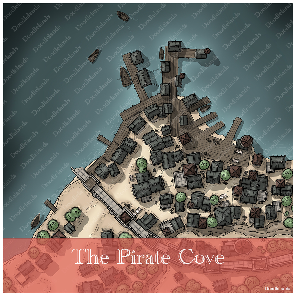 The Pirate Cove - DnD Town Map