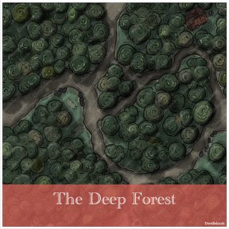 The Deep Forest - DnD Battle Map